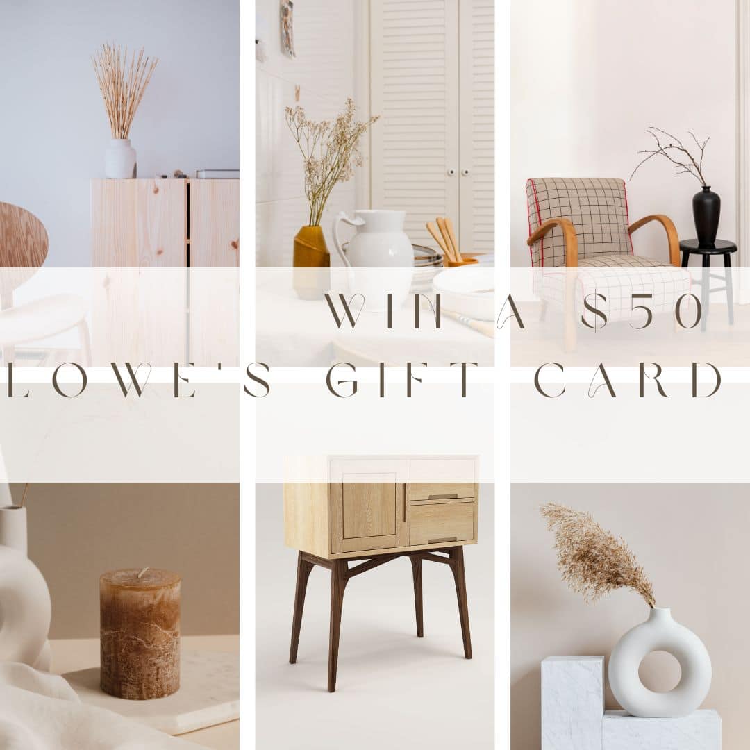 Win a $50 Lowe's Gift Card to Get Organized this Year!